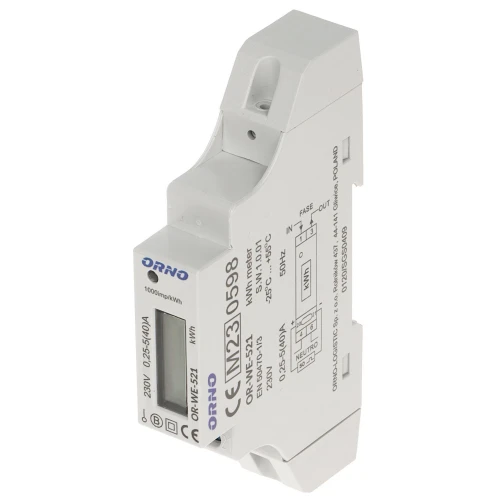 Licznik energii elektrycznej OR-WE-521 Jednofazowy ORNO