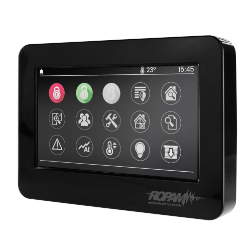 System alarmowy Ropam NeoGSM-IP-64, Czarny, 8x Czujka Sterowanie roletami, oświetleniem, powiadamianie GSM, Wifi 
