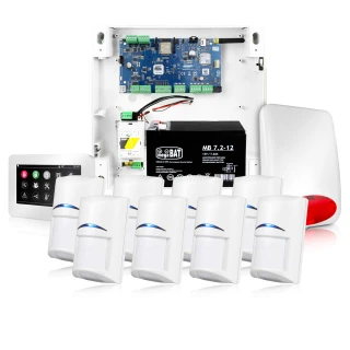 System alarmowy NeoGSM-IP, Biały, 8x czujka, Powiadomienie GSM, Wifi