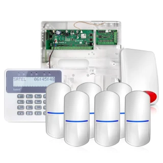 System alarmowy Satel Perfecta 16, 6x Czujka, LCD, Aplikacja mobilna, Powiadamianie
