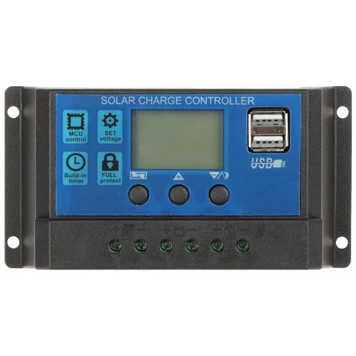 Regulator solarny ładowania akumulatorów SCC-30A-PWM-LCD-S2